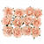 Glorex Rschen mit Draht, 30mm, 12 Stk., Rosa - Rosen, Rosa, 3 cm