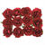 Glorex Röschen mit Draht, 40mm, 12 Stk., Rot - Rosen Rot, 4 cm