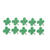 Glorex Filz-Kleeblatt, Grn, 3,5x0,3cm, 10 Stk. - Kleebltter, 3.5 cm , 10 Stck