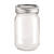 Deko- Glas mit 2-tlg. Deckel 420ml, 1 Stck