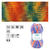 Filzwolle Color, 100% Schurwolle, Oeko-Tex-Standard, 50g, 50m, Farbe 36, Blau-Orange - Blau-Orange (36)