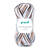 Strickgarn Lisa color, 100% Polyacryl, Oeko-Tex Standard, 50g, 133m, Farbe 08, schwarz-grau-wei - 08, Schwarz-Grau-Wei