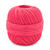 Hkel-und Strickgarn 10, 100% Baumwolle, Oeko-Tex-Standard, 50g, 280m, Farbe 08, Erdbeerrot - Erdbeerrot