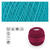 Häkel-und Strickgarn 10, 100% Baumwolle, Oeko-Tex-Standard, 50g, 280m, Farbe 09, Türkisblau