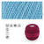Häkel-und Strickgarn 10, 100% Baumwolle, Oeko-Tex-Standard, 50g, 280m, Farbe 11, Oceanblau