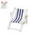 Mini Liegestuhl blau-weiß aus Holz, 5x3,5cm - Mini Liegestuhl blau-weiß, 5 cm