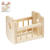 Hobbyfun Miniatur Holzwiege, ca. 10 x 7 x 8 cm - Mini Holzwiege, natur