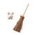 Hobbyfun Miniatur Holzbesen, 7cm, Braun, 2 Stk