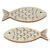 NEU Holz-Fische mit Glimmer, 40 mm, Beutel mit 6 Stck, silber