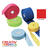 Trendy Filzband, B:4cm L:1,5m, Rot meliert - Rot meliert