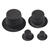 NEU Miniatur-Zylinder, schwarz, beflockt, Gre 26 mm, Beutel mit 6 Stck