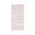 NEU SOFTY 3-D Sticker / Aufkleber, Grobuchstaben / Alphabet, ros-gold, 1 Bogen