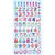 NEU SOFTY 3-D Sticker / Aufkleber, Design Zahlen, 1 Bogen - Design