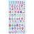 NEU SOFTY 3-D Sticker / Aufkleber, Design Zahlen, 1 Bogen - Design