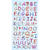 NEU SOFTY 3-D Sticker / Aufkleber, Design Buchstaben / Alphabet, 1 Bogen - Design