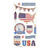 NEU SOFTY 3-D Sticker / Aufkleber, USA / Independence Day, 1 Bogen - USA II
