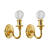 NEU Miniatur Wandlampen gold fr Wichtel / Geldgeschenke, ca. 2,2 cm, 2 Stck