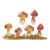 NEU Miniatur-Pilze mit Moos, Gre ca. 4 - 4,5 cm, Beutel mit 4 Stck, sortiert