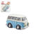 Hobbyfun Miniatur- Bus, ca. 3cm, blau-wei - Mini Bus Bully, ca. 3 cm