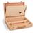 Holzmalkoffer, klar lackiert, ca. 38 x 27 x 8cm Bild 2