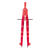 SALE Schnellverstell-Zirkel Tasten rot 370mm