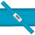 NEU Krepp-Papier farbfest, 50 x 250 cm, 32 g/qm, 1 Rolle, Wasserblau - Wasserblau