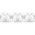 NEU Papierspitze selbstklebend, 2 m x 12 mm, Schmetterling Wei