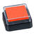 NEU Stempelkissen Mini, 3 x 3 cm, auf l/Wasser-Basis, Orange - Orange