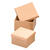 NEU Boxen-Set Pappe natur, quadratisch mit Deckel, 2 Stck, 11,5 x 11,5 x 7,5 cm + 10 x 10 x 8,8 cm