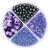 Perlen- / Pailletten-Set, 30g, blau-violett