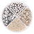 Perlen- / Pailletten-Set, 30g, silber