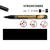 HobbyLine Lackmalstift, 1-2mm, Schwarz - Schwarz