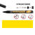 HobbyLine Lackmalstift, 1-2mm, Gelb - Gelb
