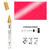 NEU Glas & Porzellan Pen / Porzellanmalstift, 2-4 mm, Metallic Rot - Rot