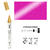 NEU Glas & Porzellan Pen / Porzellanmalstift, 2-4 mm, Metallic Pink - Pink