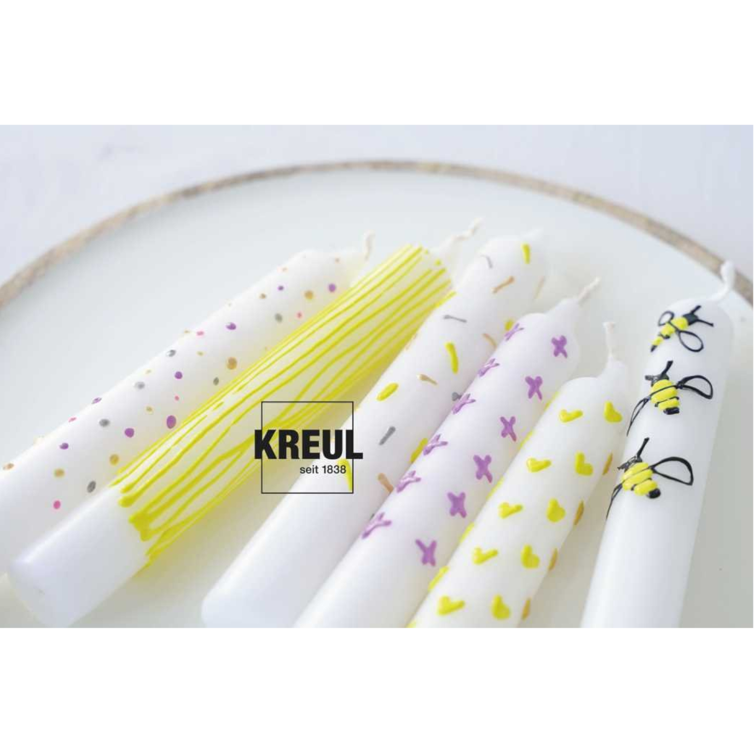 NEU KREUL Candle Pen / Kerzen-Stift 6er Set Bee Happy Bild 4