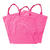 Sparpack, Baumwolltasche Pink, 12 Stck