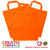 Sparpack, Baumwolltasche, Orange, 12 Stck