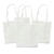 Sparpack, Baumwolltasche lange Tragegriffe, 38x42 cm, Wei, 12 Stck