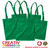 Sparpack, Baumwolltasche Grn, 12 Stck