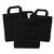 Sparpack Baumwolltasche Schwarz, 12 Stck