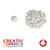 Watte-Kugeln, Wei, 18mm, 40 Stk. im Beutel - : 18mm, 40 Stck