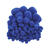Pompons im Beutel, 100 Stk., 10-45mm, Blau