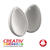 Styropor-Eier,2-teilig, 30cm,1 St. im Beutel - 30cm, 1 Stck, teilbar