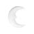 SALE Styropor Mond, ca. 23 cm - Mond, ca. 23cm