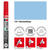 SALE Marabu Porzellan & Glas Stift 0,8mm Himmelblau - Himmelblau