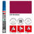 Marabu Porzellan & Glas Stift, 1-2mm, Bordeaux - Bordeaux