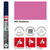 Marabu Porzellan & Glas Stift 1-2,5mm Himbeere - Himbeere