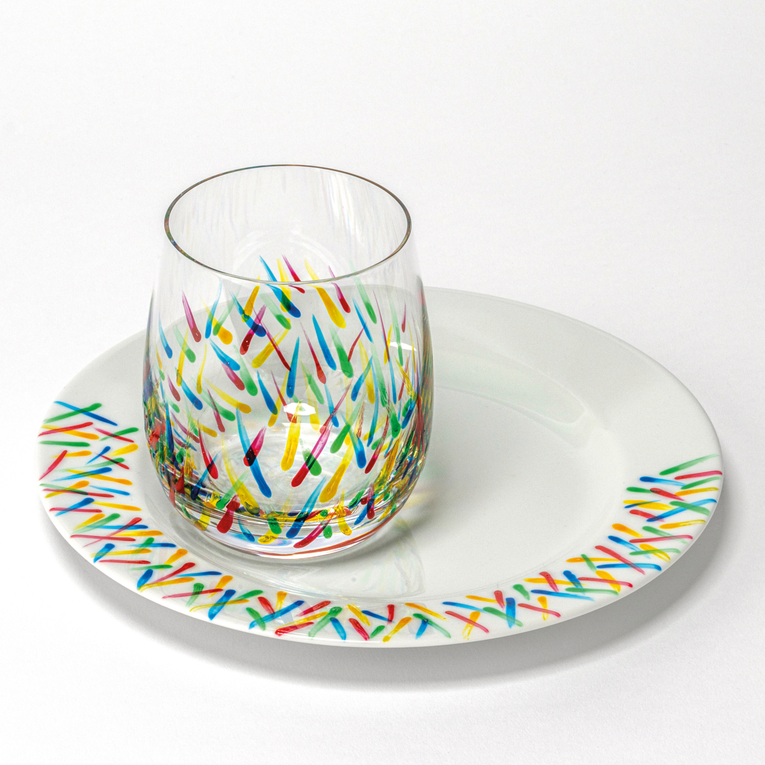 NEU Porcelain & Glass Glossy, glnzende Glasmalfarbe / Porzellanfarbe Starterset, 6 x 15 ml, inklusive Pinsel Bild 5