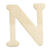 Rayher Holz-Buchstaben, 4 cm, N - N